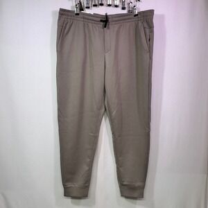 Member's Mark Mens Active Jogger Khaki Double Knit Stretch Pants XL New